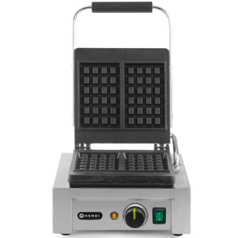 Professional Waffle Maker for 2 Rectangular Waffles 1.5Kw - Hendi 212103 - QUORE