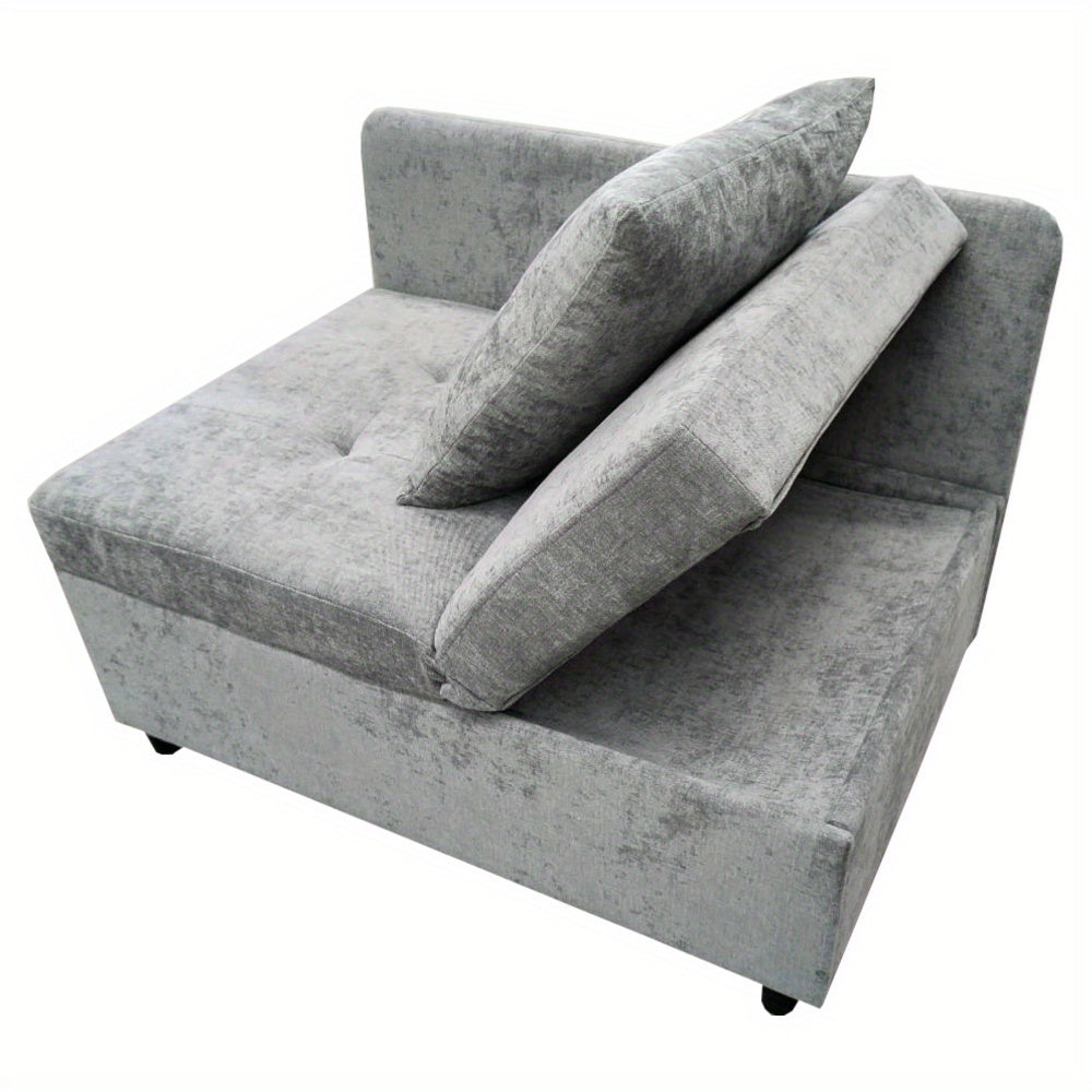 Upholstered Bed Sofa Bed 3 in 1 Multi-Function Sofa Bed, Linen Sofa with Adjustable Backrest, Sofa Bed for Small Spaces