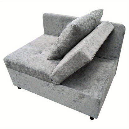 Upholstered Bed Sofa Bed 3 in 1 Multi-Function Sofa Bed, Linen Sofa with Adjustable Backrest, Sofa Bed for Small Spaces