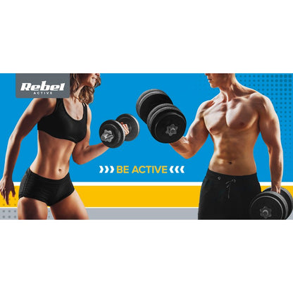 Gewichtsschijven – Halterschijven – Gewicht Schijven – Haltergewichten – Olympische Gietijzeren Schijven – 4 x 5 kg Set – 51 mm Gat – Rubberen Coating