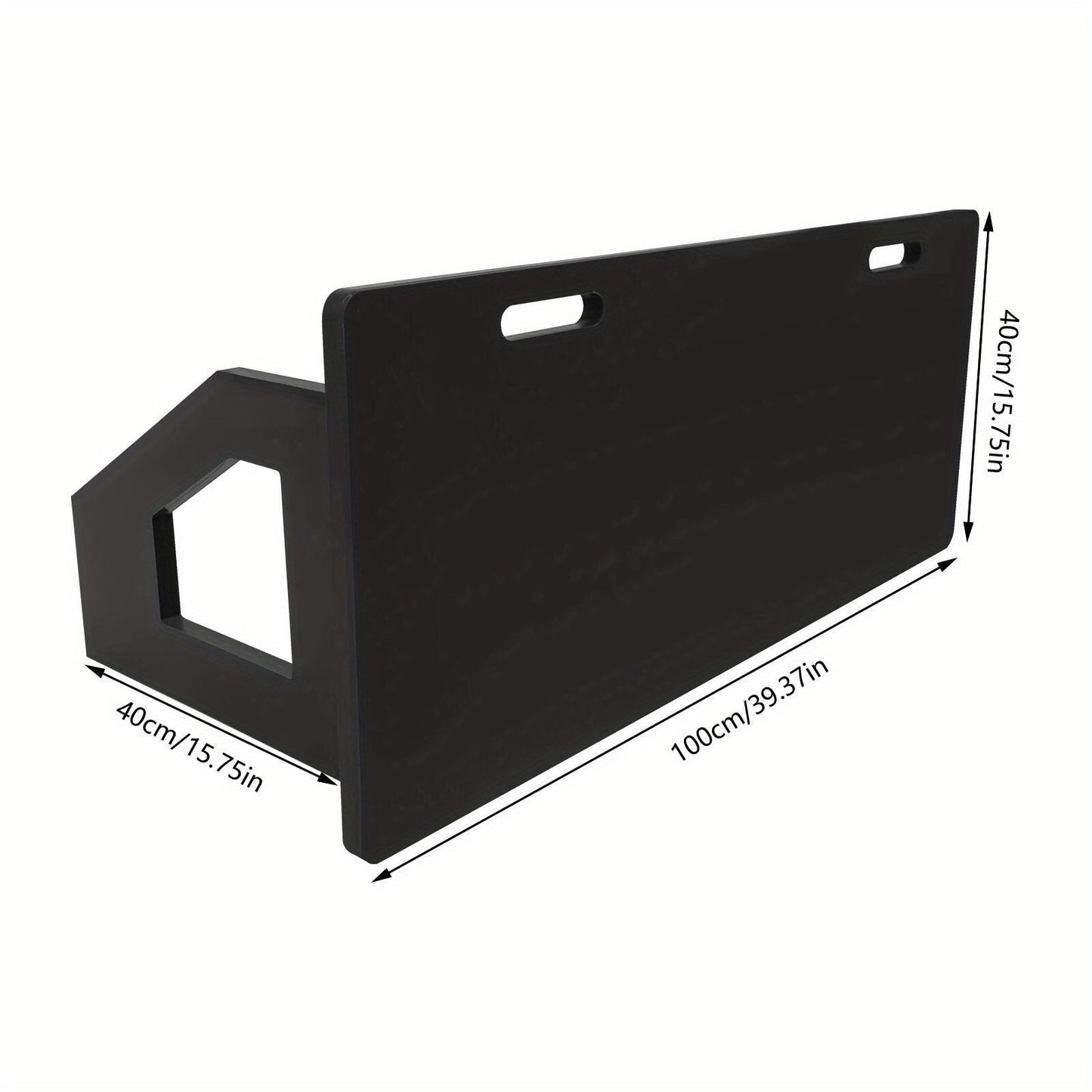 Rebound-Board – Voetbal Trainingsbord – Schietbord – Rebound Wand – Voetbal Oefenbord – Duurzaam HDPE Materiaal – Verstelbare Hoek Zwart