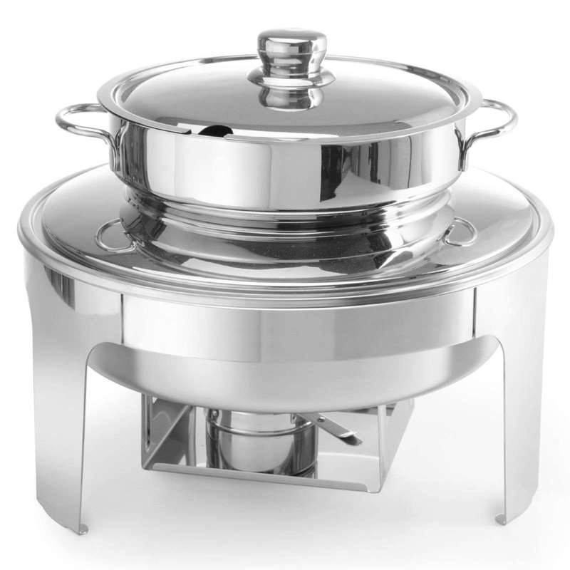 Soepwarmer – Sauswarmer – Soeppan – Warmhouder – Paste Warmer – Gepolijst RVS – 10 Liter Capaciteit – Waterbad Verwarming Zonder Elektriciteit