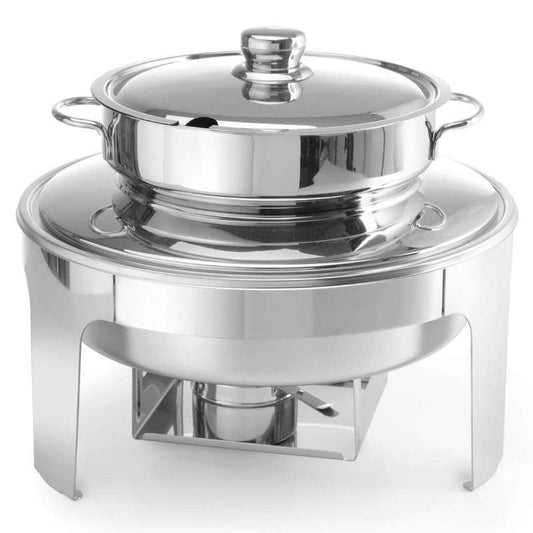 Soepwarmer – Sauswarmer – Soeppan – Warmhouder – Paste Warmer – Gepolijst RVS – 10 Liter Capaciteit – Waterbad Verwarming Zonder Elektriciteit