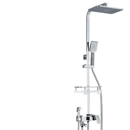Regendouche – Douchekolom – Douche Set – Douchekop – Douchekraan – Chroom – 29x19 cm Regendouchekop – 304 Roestvrij Staal & Messing
