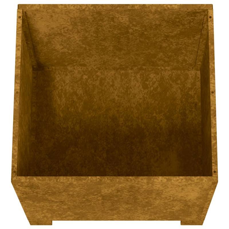 Bloemenstandaard – Plantenrek – Plantenhouder – Bloemenrek – Plantenstandaard Marrone – Cortenstaal Roestkleurig – Stevig en Weerbestendig – 49x47x50 cm Lichtgewicht