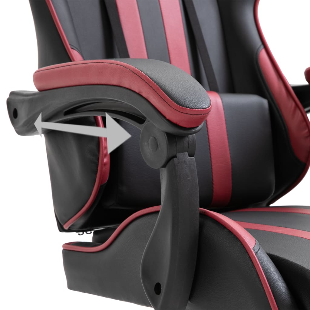Gamingstoel – Gamestoel – Gaming Chair – Game Stoel – Bureaustoel – Verstelbare Rugleuning – Ergonomische Rode Kunstleer Vulling