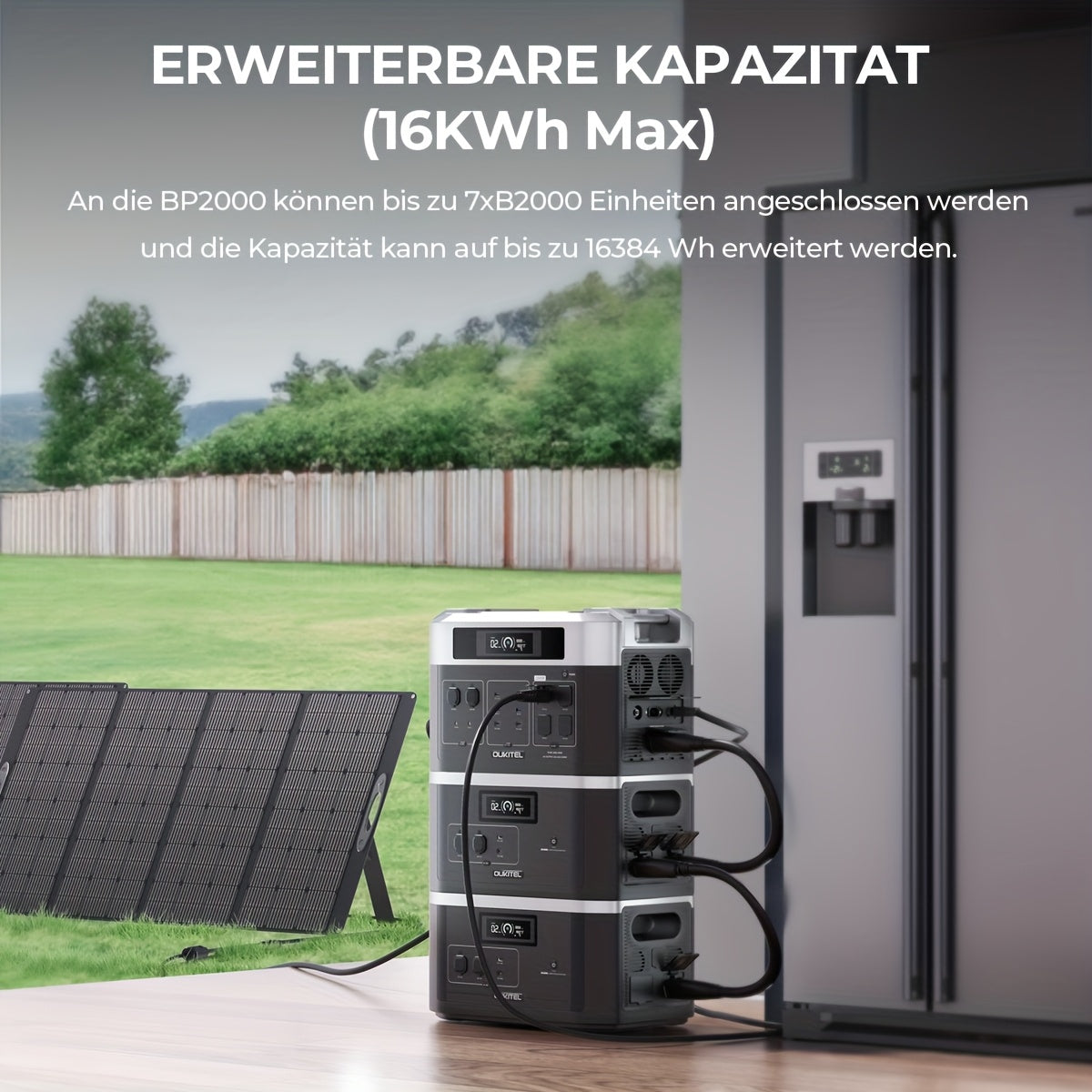 Powerbank – Draagbare Accu – Mobiele Batterij – Stroomvoorziening – Backup Batterij – 2048Wh Capaciteit – 5x 2200W AC Uitgangen – LiFePO4 Veiligheidsbatterij