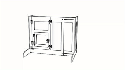 Dog Gate, Dog Fence, 80cm Tall, Extends Up To 100cm Wide, Safety Gate For Doorways, Stairs, Hallways, Indoor/Outdoor