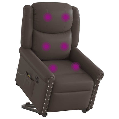 Sta op stoel – Relaxfauteuil – Elektrische Fauteuil – Verstelbare Stoel – Zitstoel – Elektrisch verstelbaar – Kunstleer bekleding – 135° kantelbaar