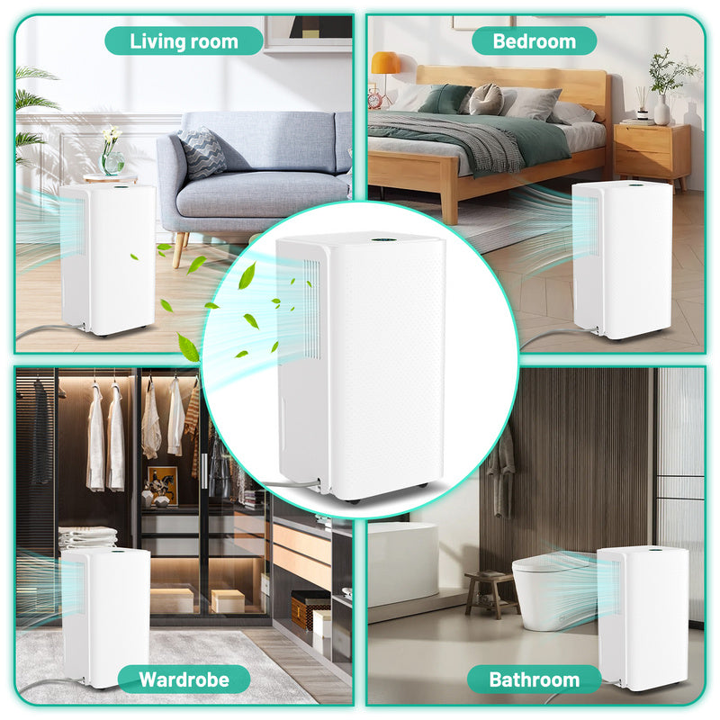 Luchtontvochtiger – Vochtvreter – Dehumidifier – Vochtverwijderaar – Vochtopnemer – 26L per Dag Capaciteit – Wifi en Timerfunctie