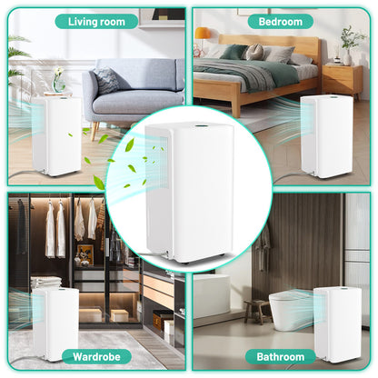 Luchtontvochtiger – Vochtvreter – Dehumidifier – Vochtverwijderaar – Vochtopnemer – 26L per Dag Capaciteit – Wifi en Timerfunctie