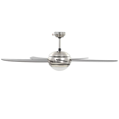 Plafondventilator – Ventilatorlamp – Plafondlamp met Ventilator – Verkoeling – Witte Variant – Ø128 cm – Afstandsbediening met 3 Snelheden