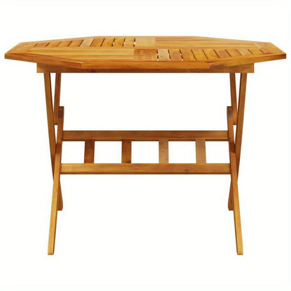 Opvouwbare Tuin- En Picknicktafel – Tuintafel - Opvouwbare Tafel – Kampeertafel – Buitentafel – Acaciahout – Compact – Draagbaar – 110 X 75 Cm