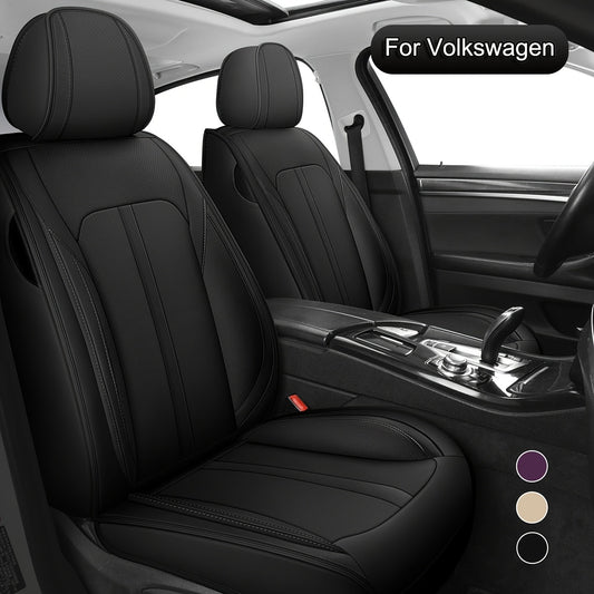 Full Set Car Seat Covers, Suitable for VW Golf, Tiguan, Passat, T-Roc,, Touran, Arteon, ID.4, Universal NAPPA Car Seat Covers, Adjustable Car Seat Covers, Easy to Install, All-Season Fit, christmas gifts