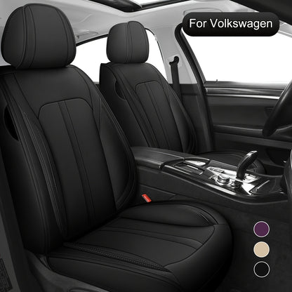 Full Set Car Seat Covers, Suitable for VW Golf, Tiguan, Passat, T-Roc,, Touran, Arteon, ID.4, Universal NAPPA Car Seat Covers, Adjustable Car Seat Covers, Easy to Install, All-Season Fit, christmas gifts