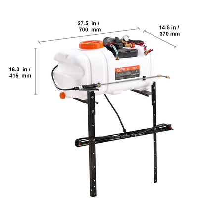 Veldspuit – Rugspuit – Sproeier – Spuitmachine – ATVsproeier – 60 Liter Inhoud – Instelbare Druk 0-72 PSI