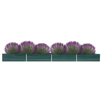 Raised Garden Bed – Hoogtebed – Tuinbak – Moestuinbak – Plantenbak – Gegalvaniseerd Staal – 600x80x45 cm Groen