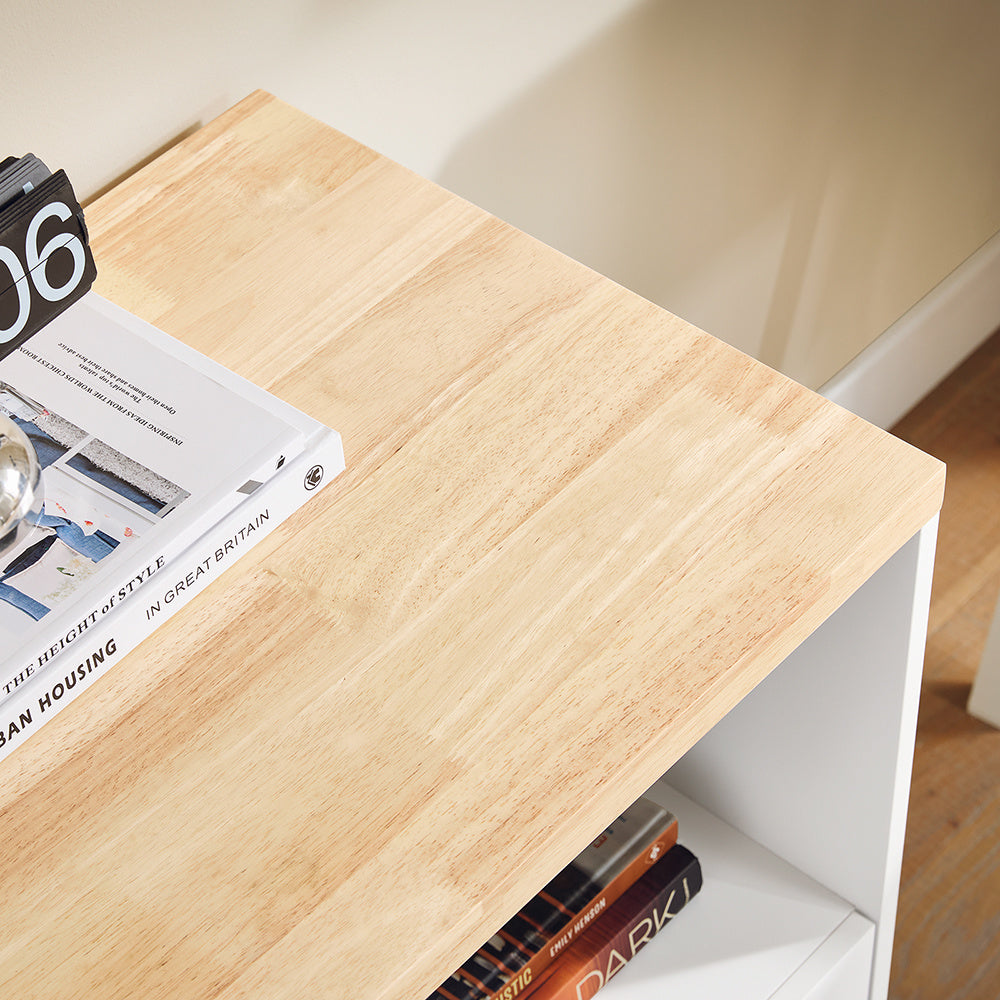 Eettafel – Tafel – Dinertafel – Keukentafel – Tafelblad – Modern Design – Groot Blad 120x69x75 cm – Zwart/Natuurhout
