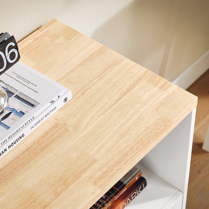 Eettafel – Tafel – Dinertafel – Keukentafel – Tafelblad – Modern Design – Groot Blad 120x69x75 cm – Zwart/Natuurhout