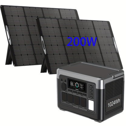 Powerstation – Draagbare Generator – Zonne-energiecentrale – Noodstroomvoorziening – Outdoor Accu – 1024Wh LiFePO4 Batterij – Supersnel Opladen 45 Min
