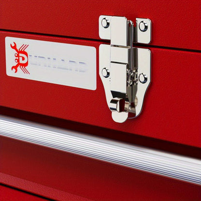 Gereedschapskist Rood – Metalen Kist – Opbergdoos – Werkplaatskist – Draagbare Kist – 3 Lades – Stevig Metaal