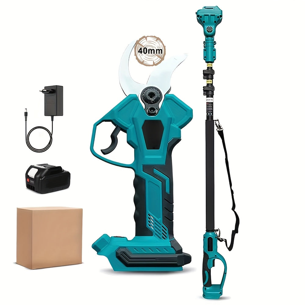 Elektrische Snoeischaar – Draadloze Snoeischaar – Tuinschaar – Snoeigereedschap – 1300 mAh Accu – Roestvrijstalen Messen – Verlengstok 2,5 Meter - met 1 batterij