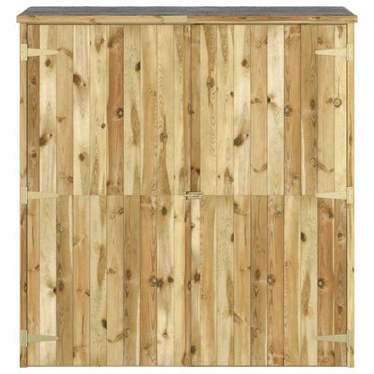 Tuinschuur – Houten Berging – Tuinkast – Tuinopslag – Buitenberging – Massief Vurenhout – Weerbestendig – 163x50x171 cm