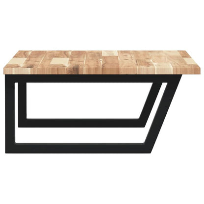 Wall-Mounted Shelf for Sinks Made of Steel And Acacia Wood.