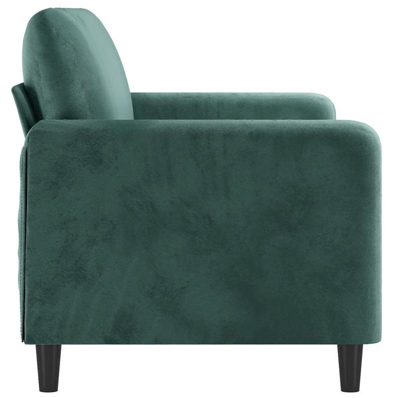 2-zits bank – tweezitsbank – loveseat – zitbank – bankstel – donkergroen velvet – 140 cm breed – stevig houten frame