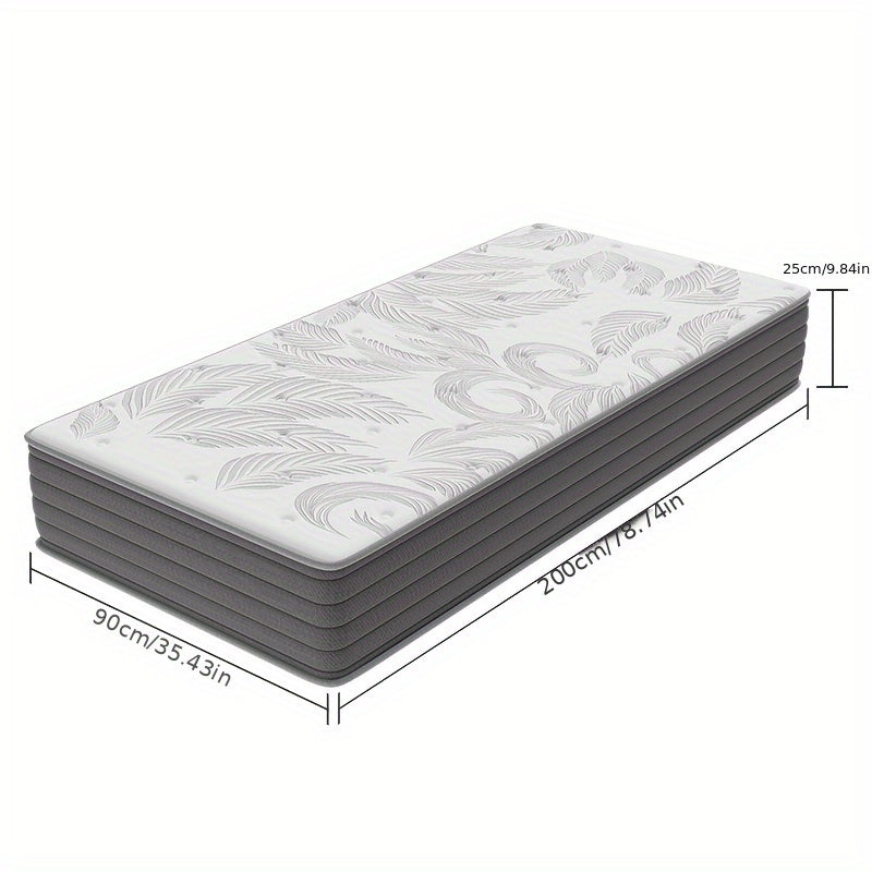 Matras – Hybride Matras – Pocketvering Matras – Memory Foam Matras – 7-Zones Matras – 140x200 cm – Medium Stevig H3 – Ademend & Brandwerend