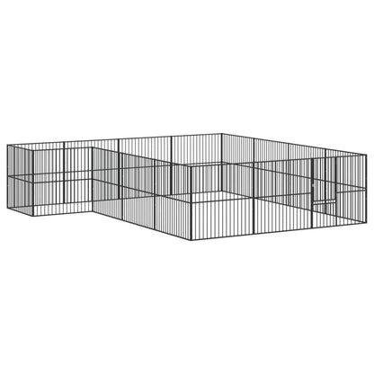 Hondenren – Hondenhok – Dierenren – Puppyren – Konijnenren – 303x300x100 cm – Gegalvaniseerd Staal – Ruime Toegang Zonder Dak
