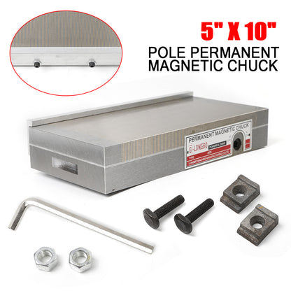 Permanente Magneethouder – Magnetische Chuck – Magneetplaat – Magneetchuck – Werkstukhouder – Compact 25,4x12,7 cm – Fijne Poolafstand 2 mm – Sterke Krachtige Grip
