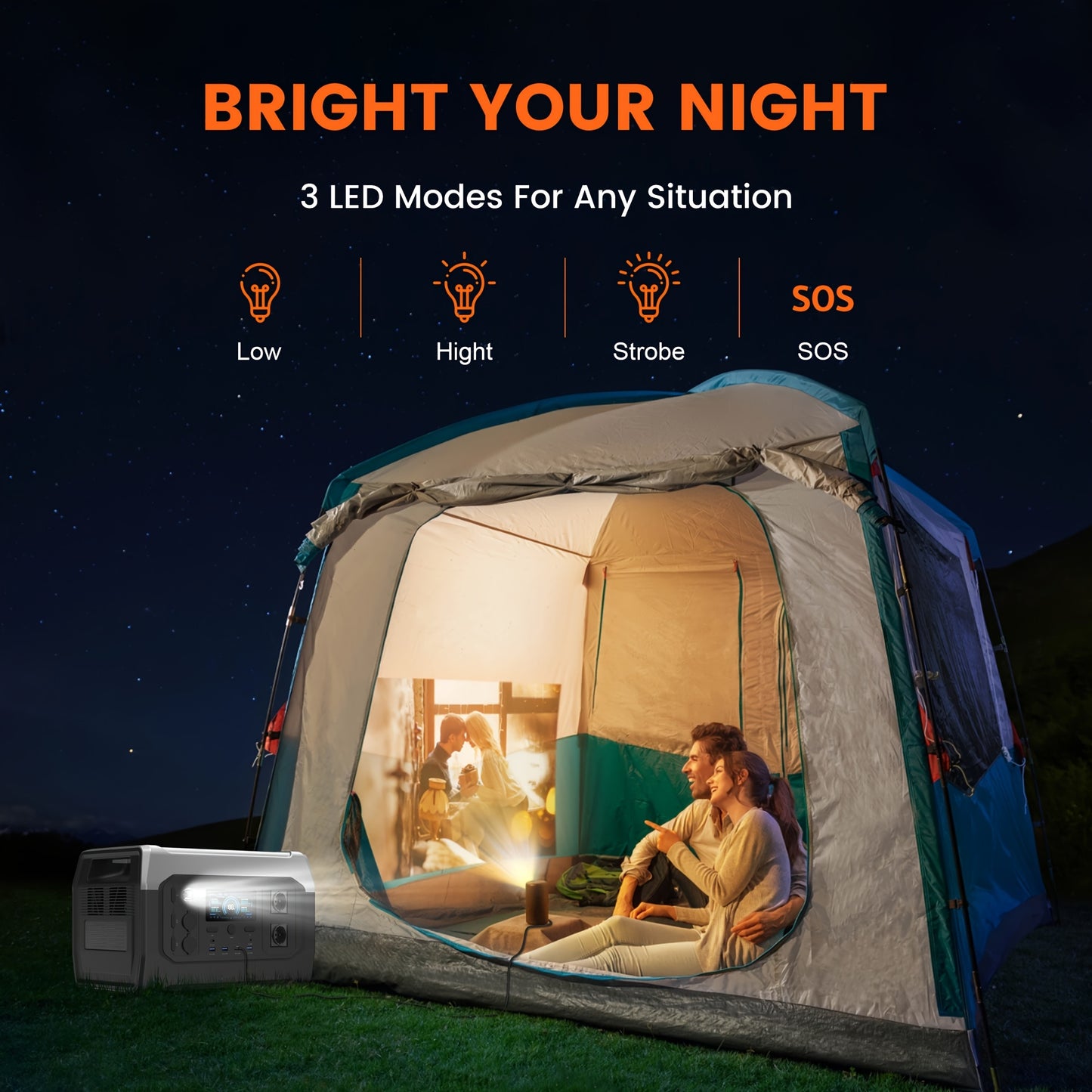 Powerstation – Draagbare Stroomvoorziening – Powerbank – Noodstroom – Camping Generator – 1800W Output – 1024Wh LifePo4 Batterij – UPS Functie – Optioneel Zonnepaneel 100W/200W/400W