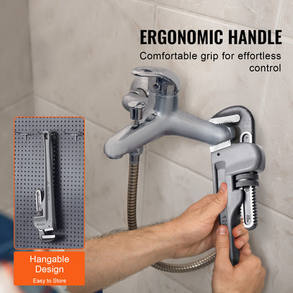 Pijptang – Verstelbare Wrench – Leidingtang – Moersleutel – Sanitairtang – 18 Inch Aluminium – Duurzame Chroom-Vanadium Bek – Ergonomisch H-Vormig Handvat