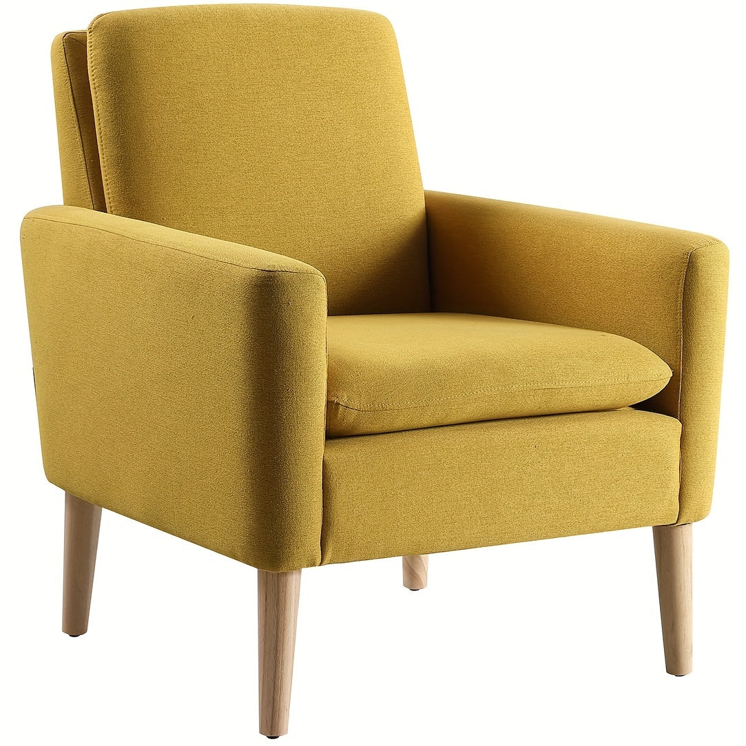 Fauteuil – Accentstoel – Leunstoel – Relaxstoel – Zithoekstoel – Ergonomisch Design – Massief Houten Frame