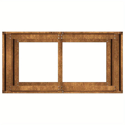 Plantenbak – Bloembak – Plantenhouder – Bloempot – Tuinbak – Weerbestendig Staal – Afmeting 80x40x80 cm