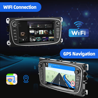 Autoradio – Auto Stereo – Multimedia Speler – 2-DIN Radio – Car Radio – 7-Inch Touchscreen – Android 14 Systeem – 4GB RAM, 64GB Opslag