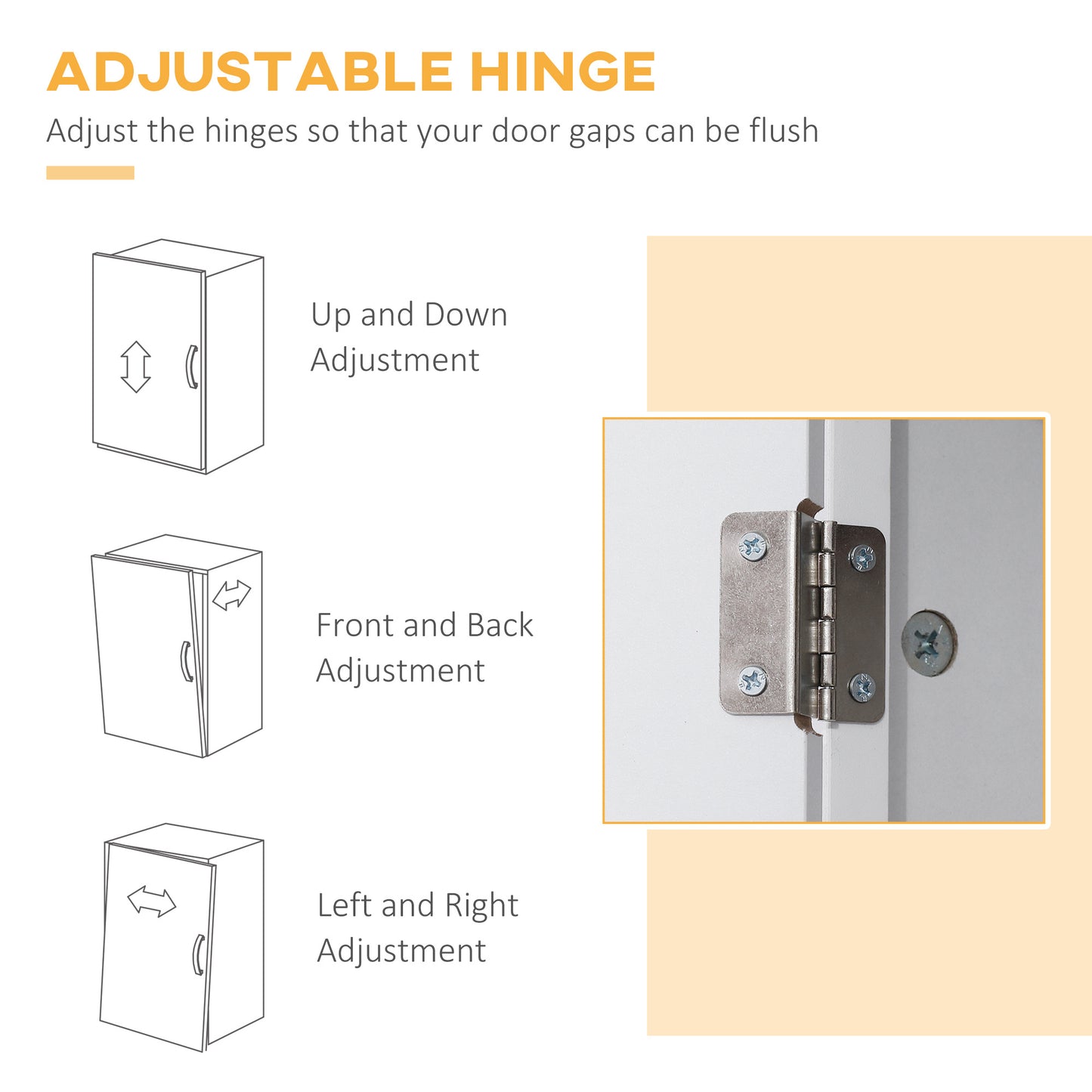 Opbergkast Keukenkast Buffetkast Dressoir Kastenwand Wit – Modern Design – Verstelbare Planken & Compact Formaat 74x39,5x183 cm