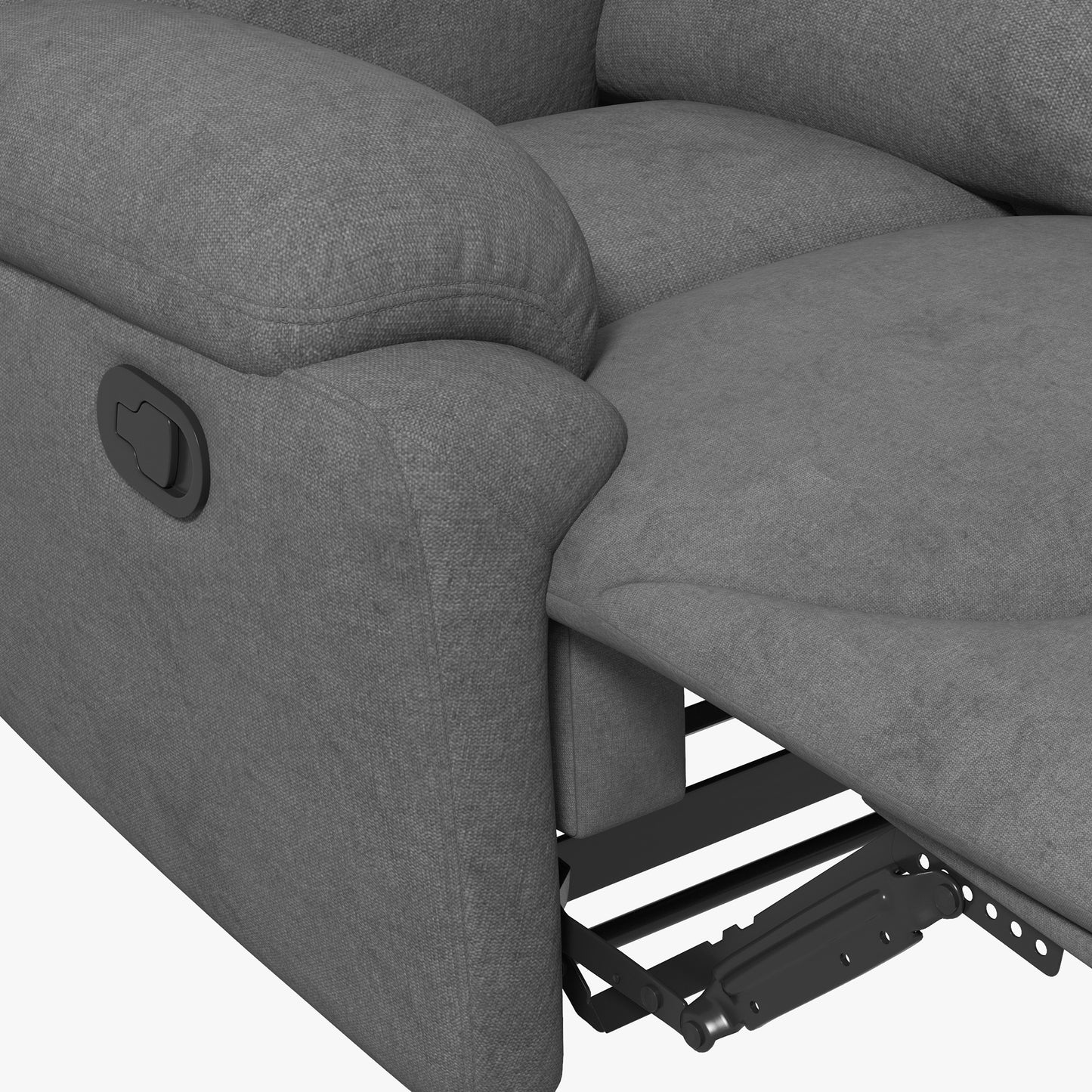 Relaxfauteuil – Fauteuil – Lounge Stoel – Sleeper Chair – TV Stoel – Ergonomisch Ontwerp – Hoogwaardig Schuim – Grijs Linnen