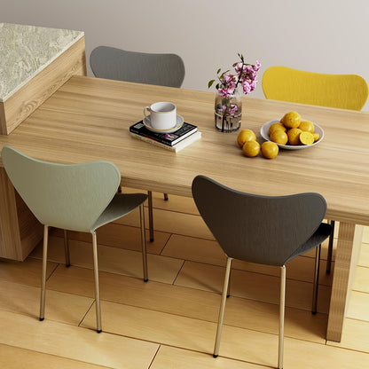 Eetkamerstoelen – Stoelen – Keukenstoelen – Woonkamerstoelen – Tuinstoelen – Set Van 4 – Polypropyleen Zitting – Zilver Metalen Poten – 45,5x40x82,5 cm