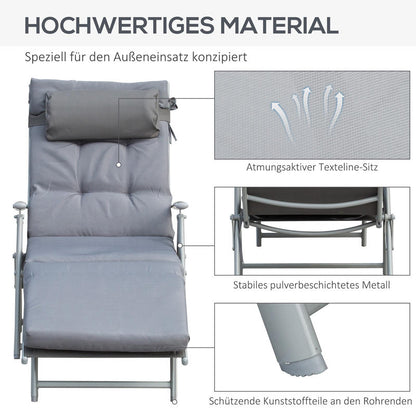 Outdoor Bistro Set – Tuinset – Balkonmeubilair – Terrasmeubilair – Buitenmeubilair – Duurzaam Metalen Frame – Onderhoudsvriendelijk Kunststof Tafelblad – Model 84B-184V01GY