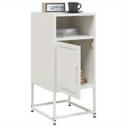 Nightstands 2pcs 36X39X78 Cm Steel White