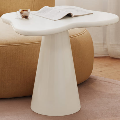 Bijzettafel – Sidetable – Nachtkastje – Koffietafel – Banktafel – Onregelmatig Design – Ruimtebesparend & Stabiele Pedestalvoet – Hoogwaardig Hout & Eenvoudige Montage