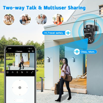 Beveiligingscamera – Bewakingscamera – Camerabewaking – Buitencamera – Draadloze Camera – 3G/4G LTE Verbinding – Zonnepaneel – 2K HD PTZ Nachtzicht – Bewegingsdetectie – Tweerichtingsaudio – SD & Cloud Opslag