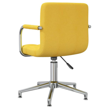 Rotatable Office Chair in Mustard Yellow Fabric – Swivel Office Chair/Executive Chair/Garden Chair/Dining Chair. This stylish design rotates 360 degrees for maximum flexibility and is easy to move with wheels. Practical and