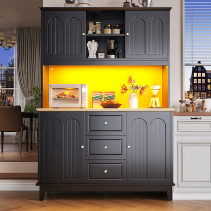 Kast – Opbergkast – Opbergrek – Wandkast – Stellingkast – Verstelbare 3-laags Kast – Anti-Kantelbeveiliging – Zwart MDF Metalen Constructie – 120x40x180 cm