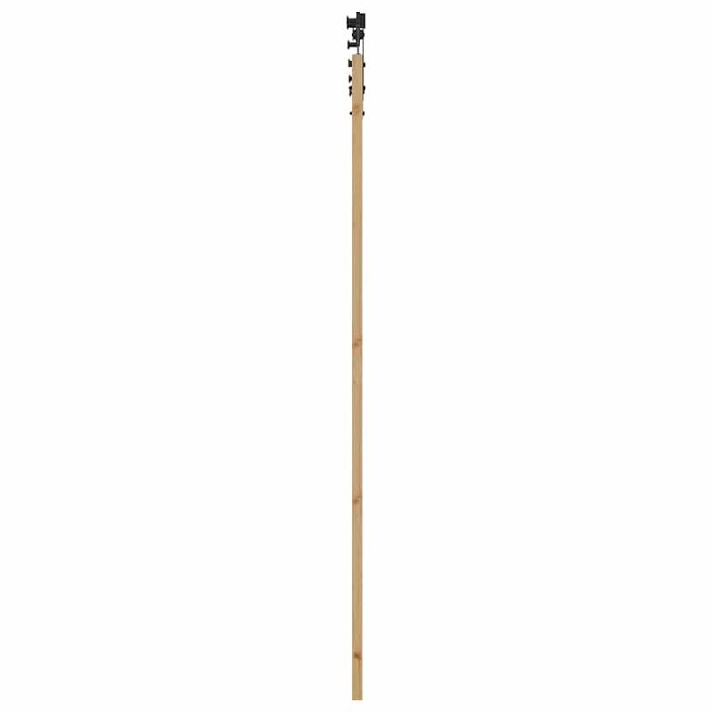 Schuifdeur – Schuifpaneel – Deurpaneel – Raumdeursysteem – Kastenwanddeur – Bruin Houten Paneel – Metaal Frame – 78x232 cm – Ruimtebesparend Design – Geruisloos Railsysteem