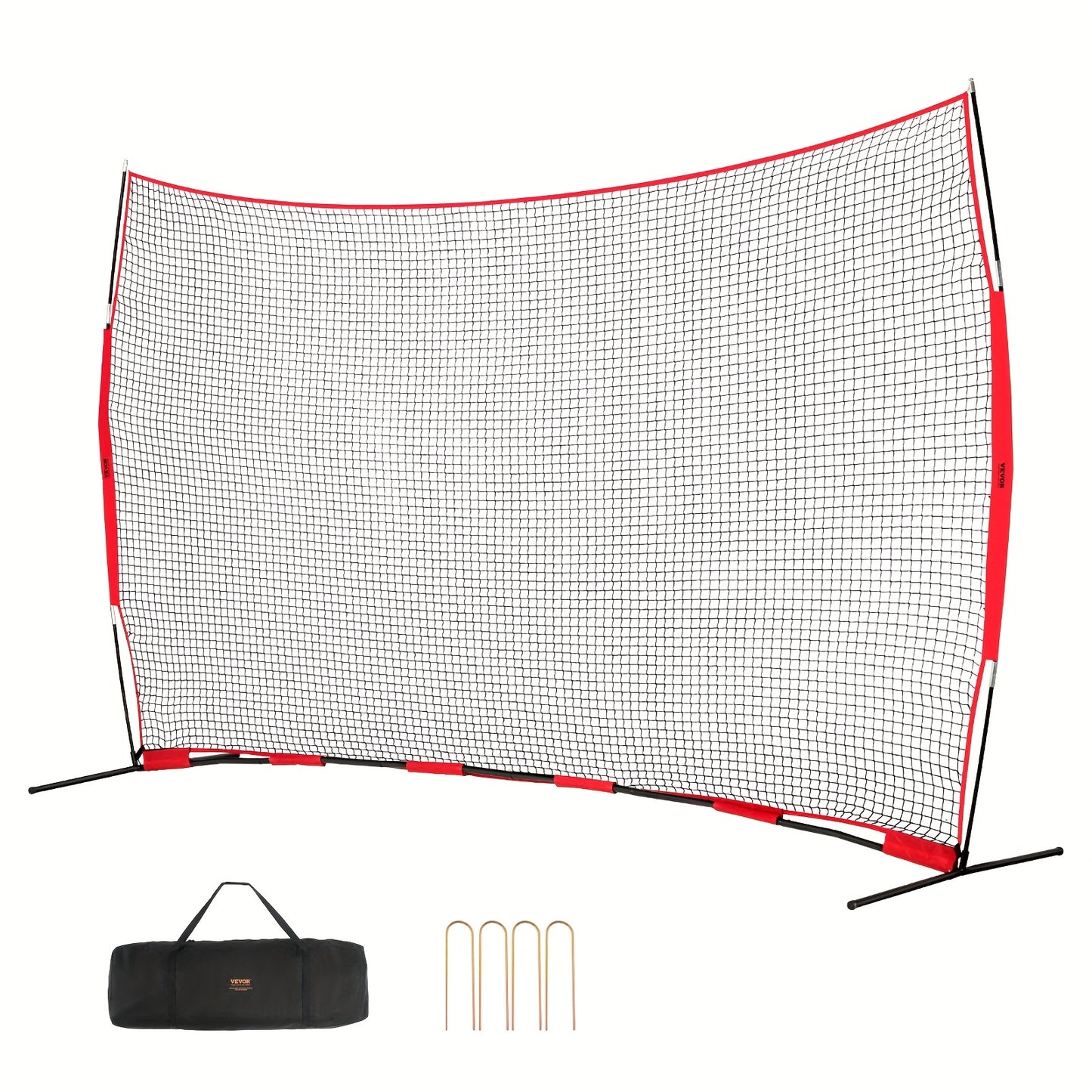 Sportnet – Trainingsnet – Honkbalnet – Softbalnet – Barrièrenet – 6,1x3,05 meter – Duurzaam PET Materiaal – Inklapbaar Met Draagtas