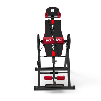 Inversietafel – Inversiebank – Rugtrainer – Stretching Bank – Fitnessbank – Opvouwbaar Stalen Frame – Verstelbare Hoek & Opblaasbaar Taillekussen