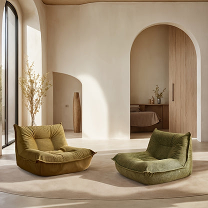 Ergonomische Sofa – Bank – Loveseat – Zitmeubel – Leunbank – Modern Design – Geheugenfoam Zitcomfort – Lichtgroene Polyester Bekleding